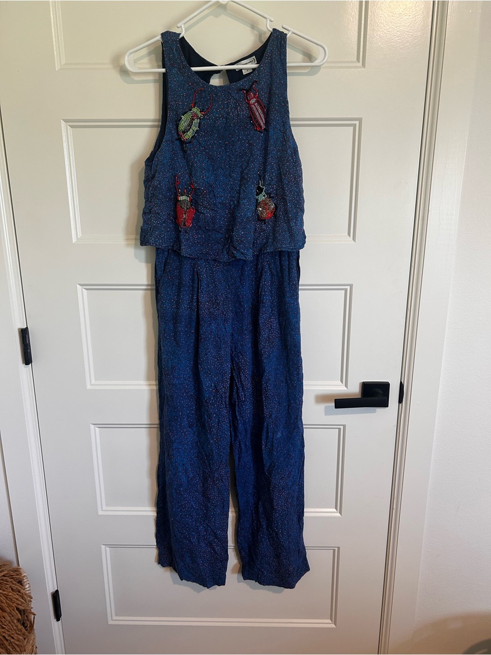 Anthropologie Critter Beaded Romper